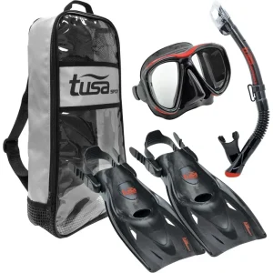 Adult Mask, Snorkel and Fins Travel Set
